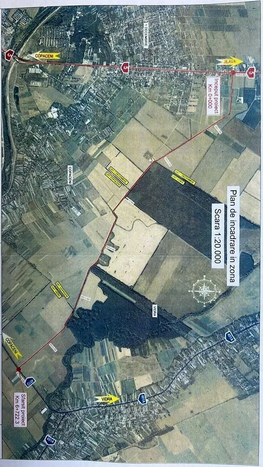 A fost aprobat proiectul pentru reabilitarea dintre DJ dintre Vidra și 1 Decembrie