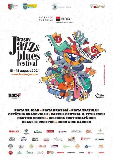 Brasov Jazz & Blues Festival, între 15 și 18 august, peste tot în Brașov!