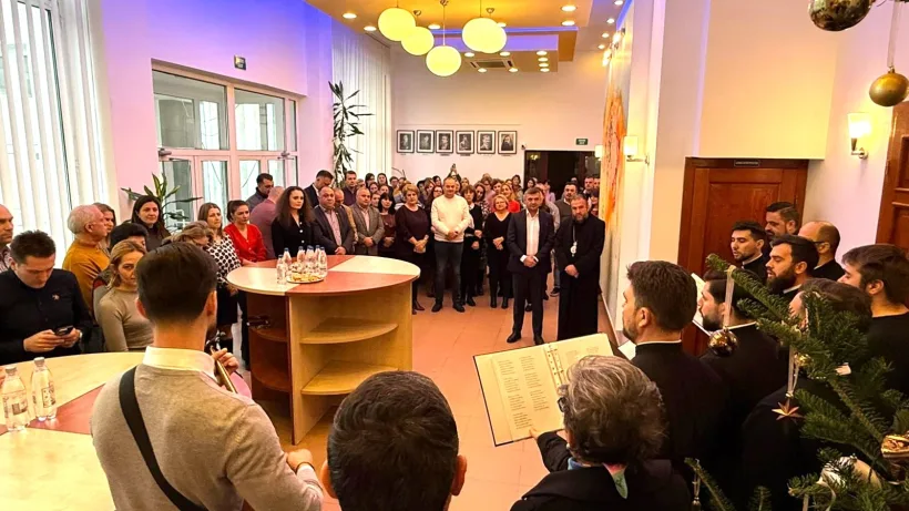 Consiliul Județean Caraș-Severin colindat de Episcopia Caransebeșului