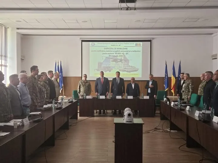 Exercițiu de mobilizare pentru apărare în județul Vaslui