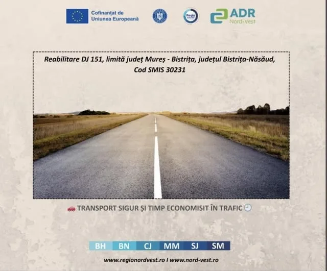 Conexiunea între județele Bistrița-Năsăud și Mureș îmbunătățită prin investiții