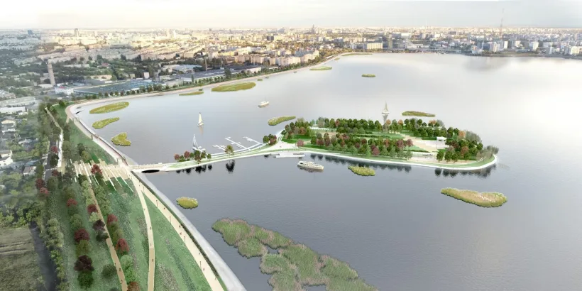 Continuă investițiile verzi în Sectorul 6: proiectul „Amenajare Parc Insula Lacul Morii” este în plină implementare