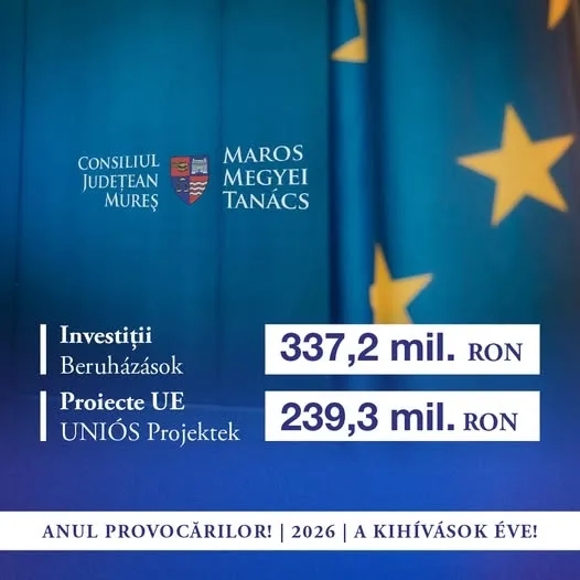 Investițiile din Mureș susținute cu proiecte de finanțare  europeană