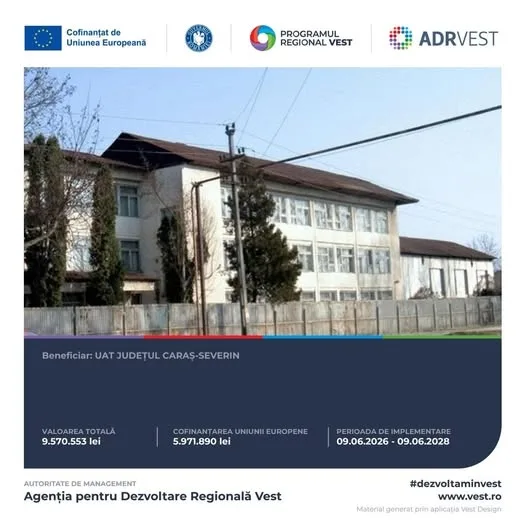 Centrul Școlar de Educație Incluzivă Caransebeș va fi renovat