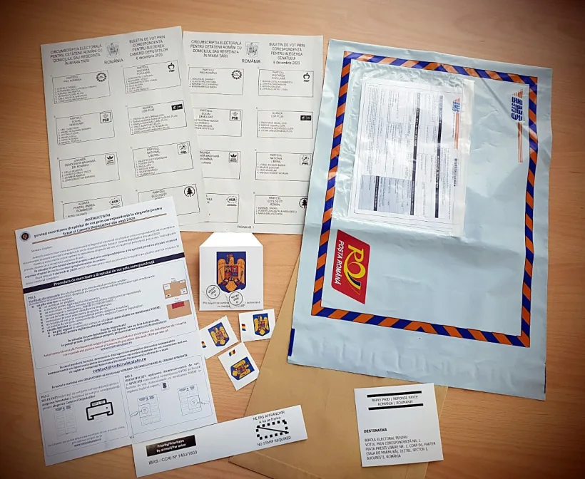 Alegerile Parlamentare: buletinele de vot pentru votul prin corespondență