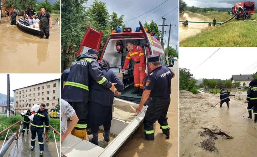 Ploile au făcut prăpăd în țară: oameni luați de viitură, copii salvați din calea apelor și case inundate