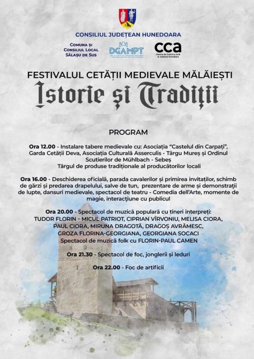 Festivalul Cetății Medievale Mălăiești, &icirc;n Hunedoara