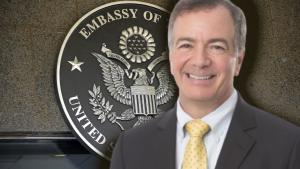 Ceremonie la Palatul Cotroceni: ambasadorul SUA prezintă scrisorile de acreditare