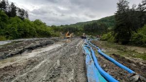 Apa evacuată din Salina Praid ar putea forma un lac