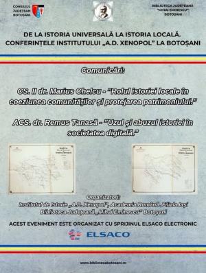 Biblioteca Județeană &bdquo;Mihai Eminescu&rdquo; Botoșani, gazda unui important eveniment regional de istorie