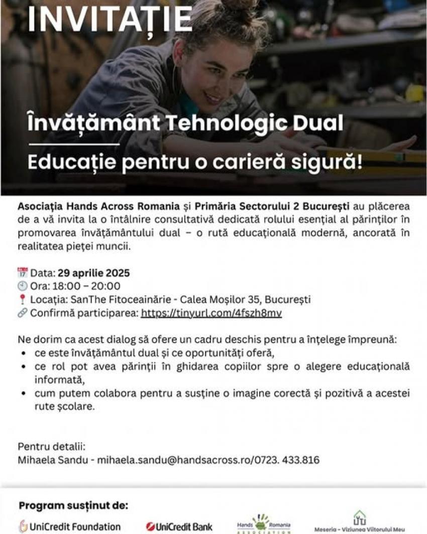 &Icirc;nvățăm&acirc;ntul dual &ndash; educație practică pentru succes