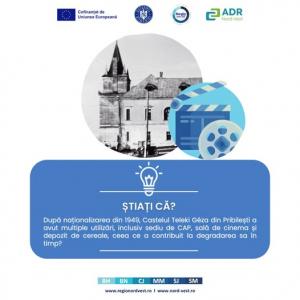 &bdquo;Reabilitarea și valorificarea &icirc;n circuitul turistic a Castelului G&eacute;za Teleki din localitatea Pribilești&rdquo;