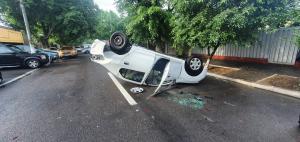 Accident spectaculos &icirc;ntr-o intersecție din Galați