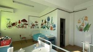 Acolo unde pereții prind culoare, z&acirc;mbetele aduse celor mici ajută la vindecare