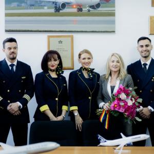 Avionul care &icirc;i va transporta pe sportivii rom&acirc;ni la Jocurile Olimpice de la Paris a primit numele Nadia Comăneci