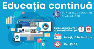 "Educația continuă", proiect cu activități de predare &icirc;n sistem online
