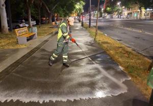 Se reintroduc frecvențele de măturat și spălat pe toate străzile din Sectorul 1