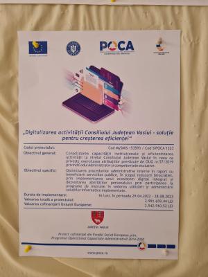 Activitatea CJ Vaslui a redus birocrația prin digitalizare