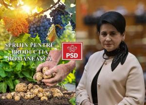 Deputatul Viorica Sandu: Ministrul PSD al Agriculturii susține creșterea producției agroalimentare interne, pentru a diminua dependența Rom&acirc;niei față de importuri