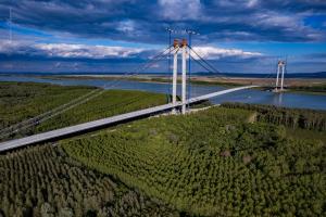 C&acirc;nd se va circula pe podul suspendat peste Dunăre. Anunțul făcut de Grindeanu