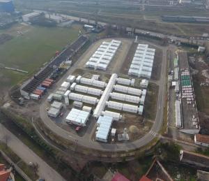 Modul ATI cu 10 paturi, &icirc;n campusul de pe Stadionul CFR Timişoara, pentru pacienții COVID