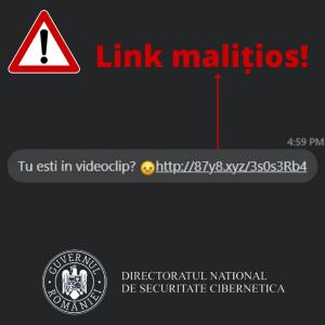 Directoratul Național de Securitate Cibernetică: Au revenit atacurile cu link-uri maliţioase care se propagă prin mesaje pe reţelele social media, cu textul "seamănă cu tine", "apari &icirc;n acest video"