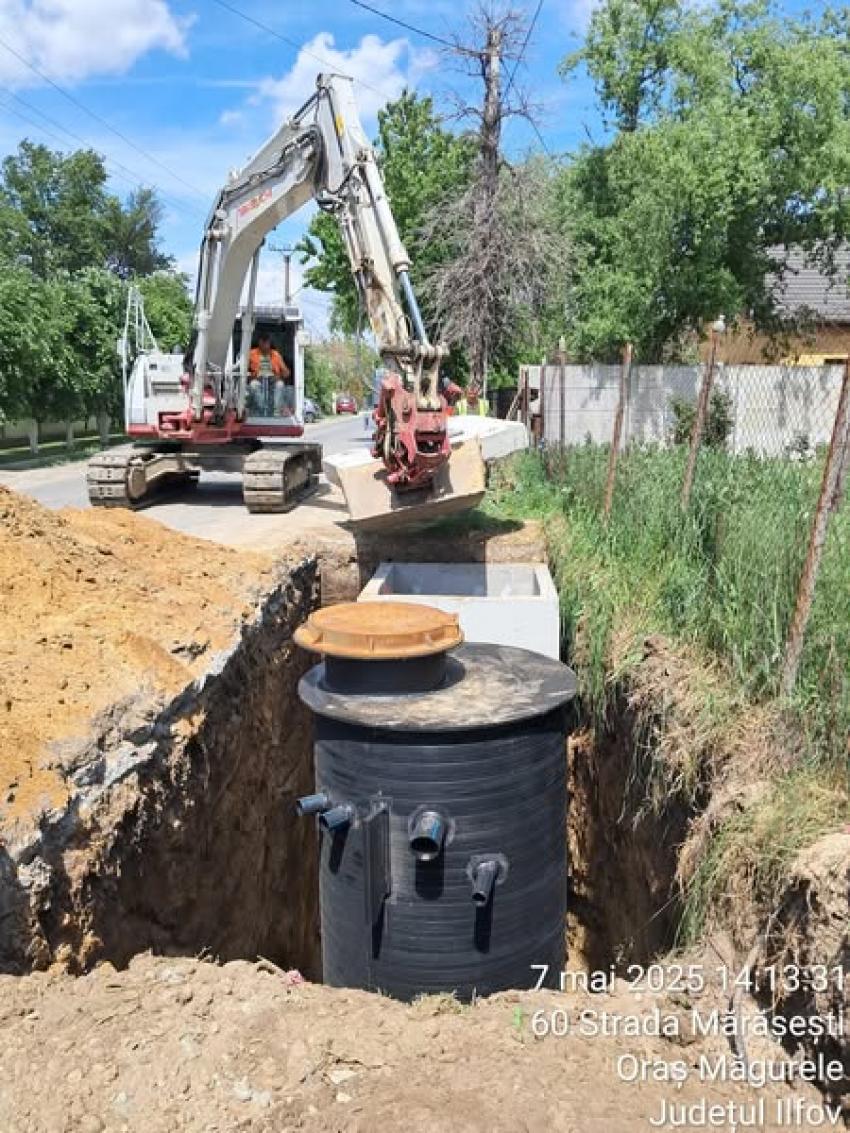 Stadiul lucrărilor de apă-canalizare  &icirc;n Măgurele