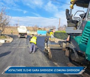 Prima asfaltare pe drumurile din județul Galați