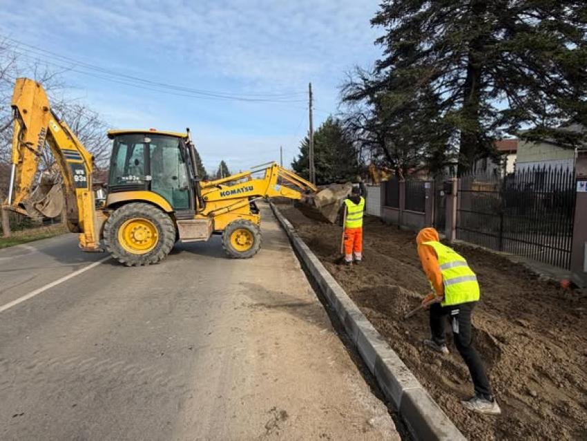 Lucrările pe DJ602 Domnești, Ilfov, sunt &icirc;n plină desfășurare