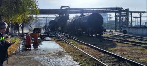 Incendiu periculos &icirc;n Port Bazinul Nou