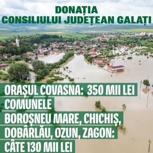 Ajutor de urgență de un milion de lei pentru localitățile din Covasna afectate de inundații