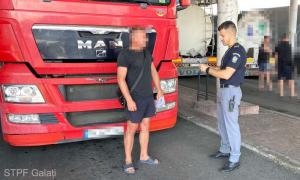 Șofer de automarfar din Republica Moldova, depistat cu o alcoolemie de 1,40 mg/l alcool pur &icirc;n aerul expirat