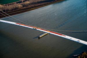 C&acirc;nd se va circula pe podul suspendat peste Dunăre de la Brăila